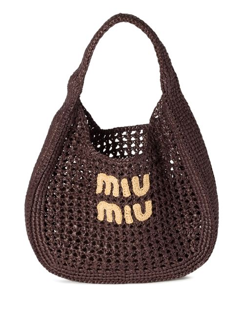 Sacca in filato effetto raffia MIU MIU | 5BC164ADO1F0966